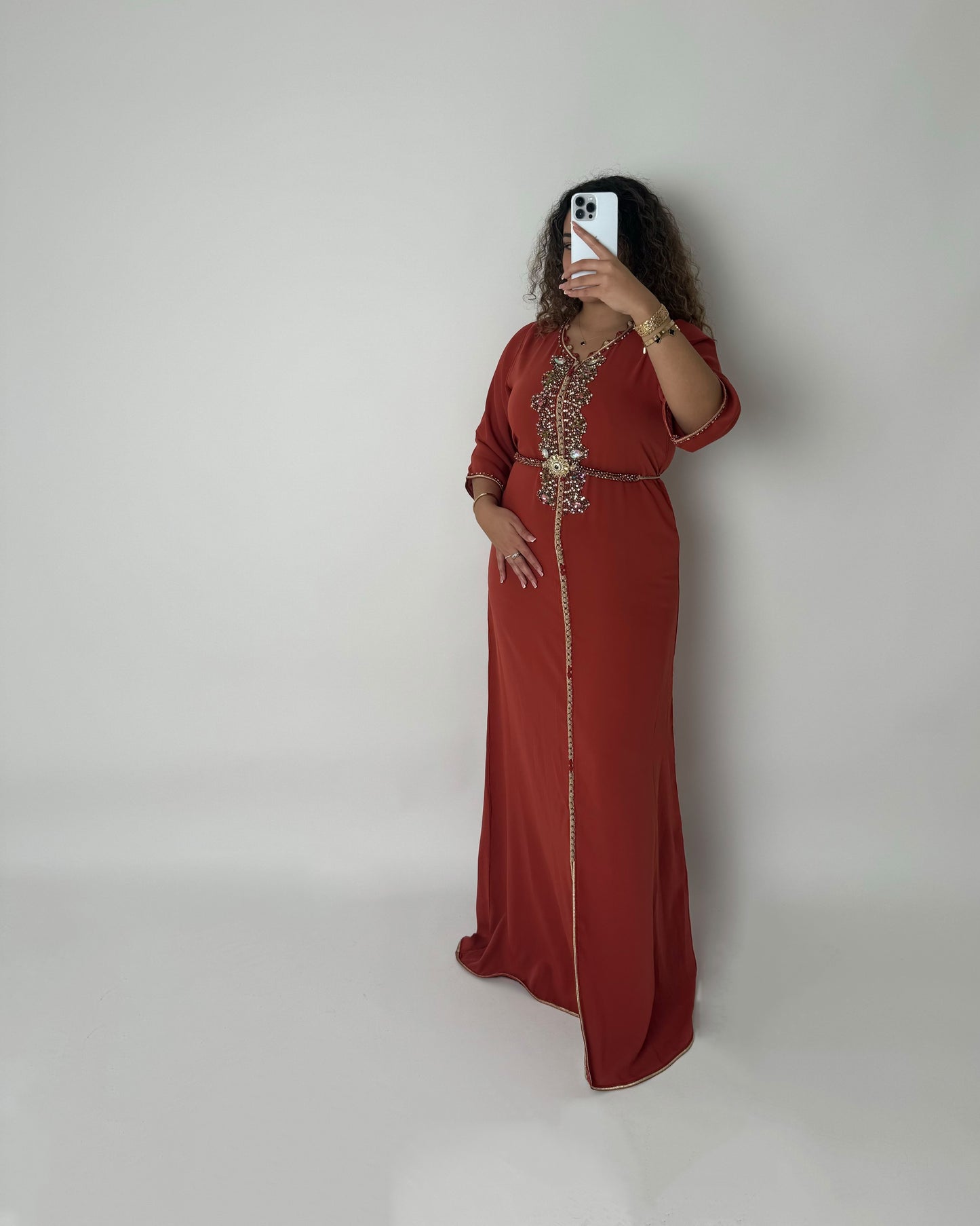 Caftan Layla Dark Orange